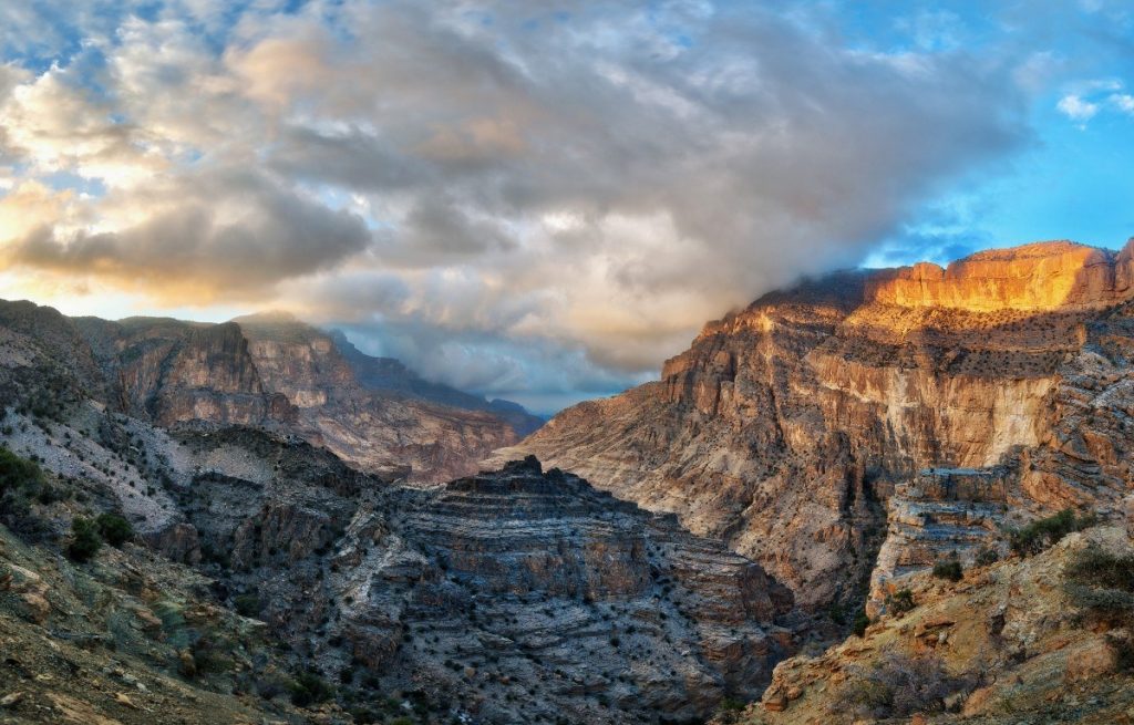 Pohoří Al Hajar, severní Omán.