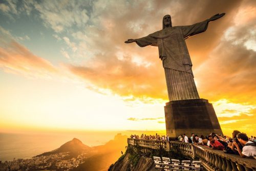Jeden ze Sedmi nových divů světa a památka UNESCO - socha Krista Spasitele v Rio de Janeiru.
