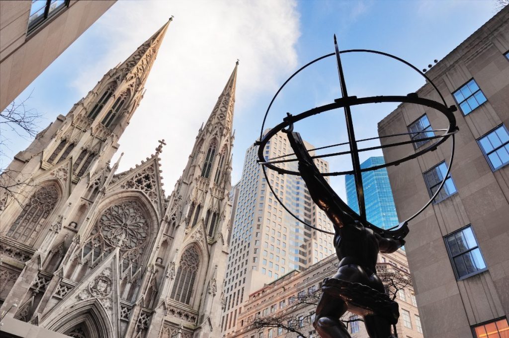 Jedna z největších katedrál světa - neworská St. Patrick's Cathedral.