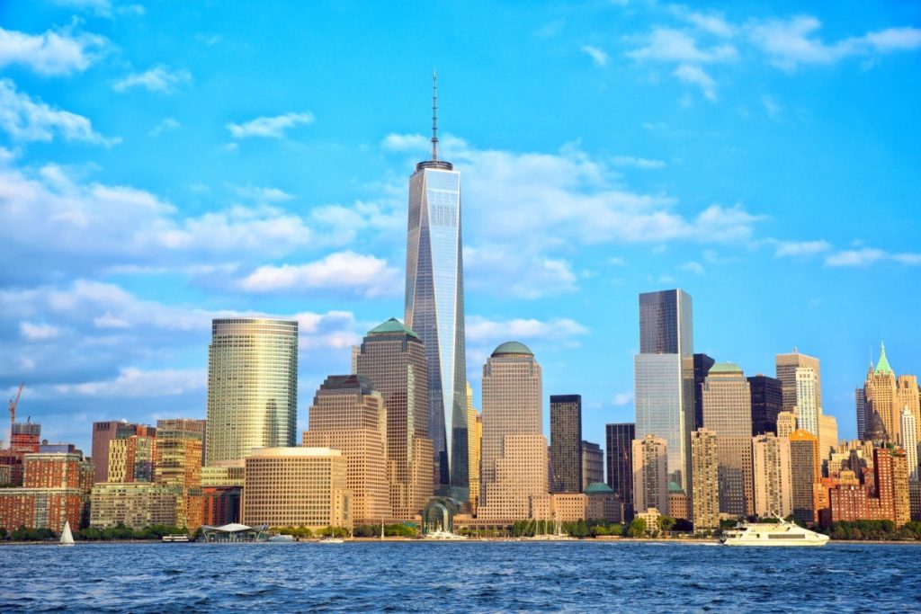 Budova One World Trade Center na newyorském Manhattanu.