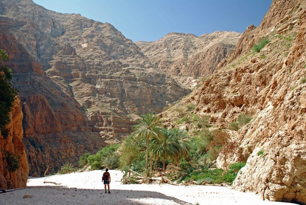 Wádí Shab patří k nejkrásnějším v Ománu.