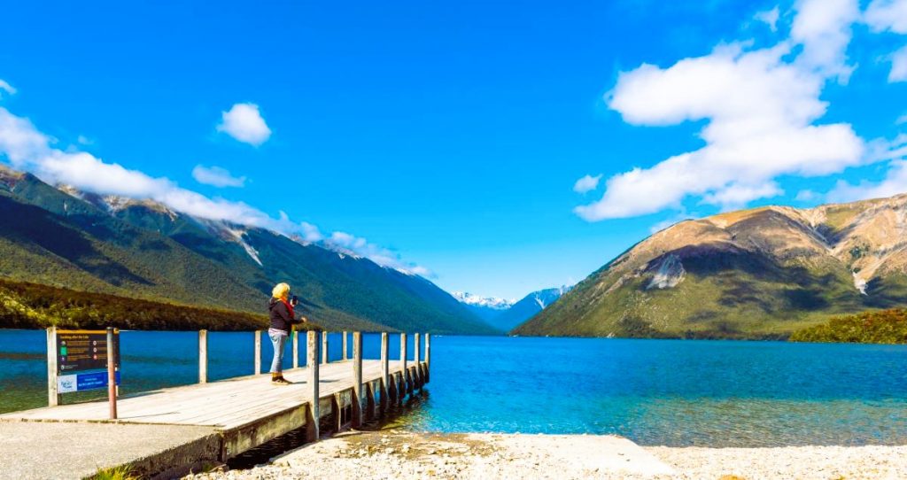 Národní park Nelson Lakes, Nový Zéland (Shutterstock 1480494485)