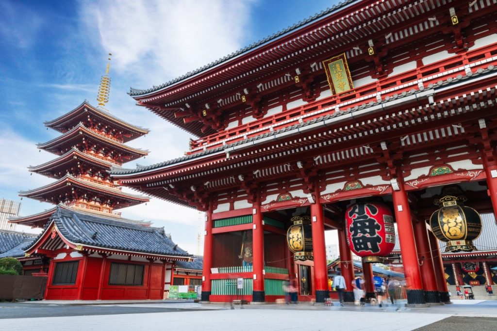 Japonsko - nejstarší tokijský chrám Sensō-ji
