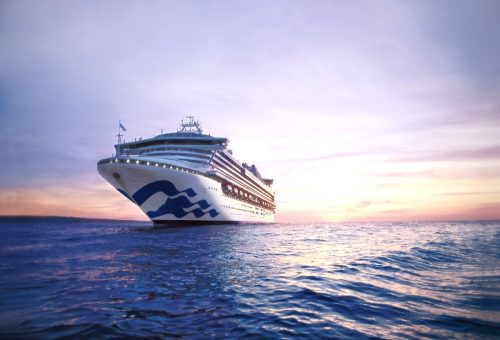 Loď Diamond Princess - za úsvitu