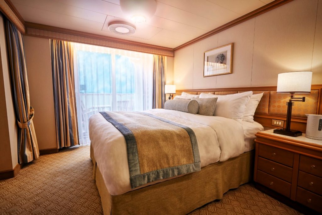 Loď Diamond Princess - kajuta s balkonem