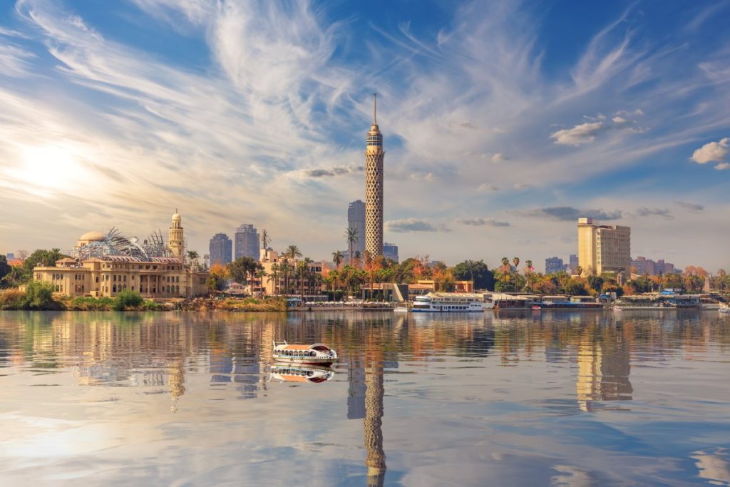Egypt - pohled na Káhiru z Nilu