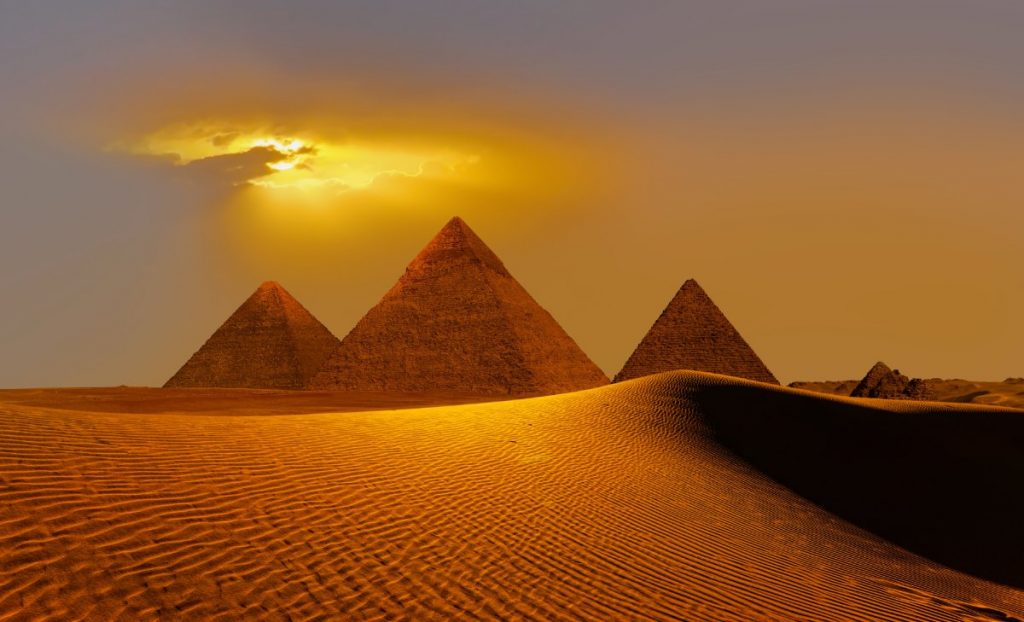 Egypt - pyramidy v Gíze