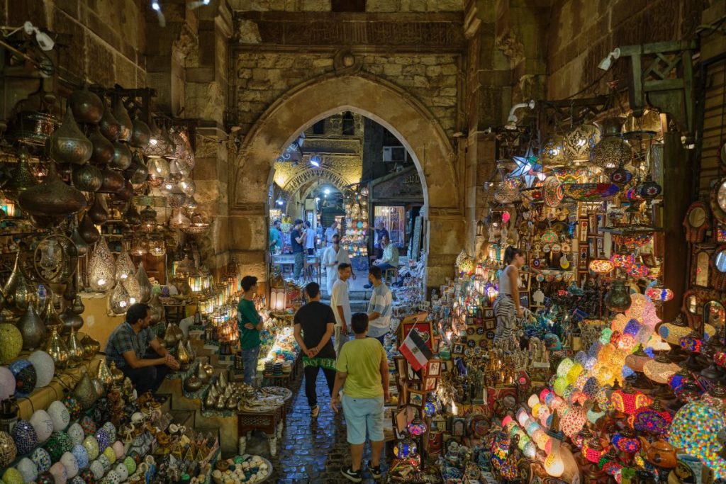 Egypt - orientální trh Chan el-Chalili v Káhiře