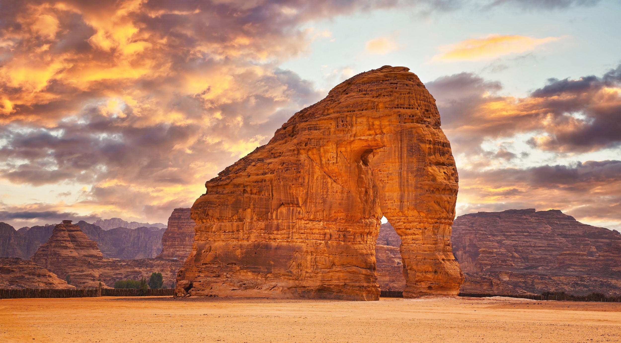 Saudská Arábie - AlUla - sloní skála