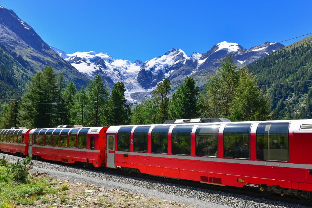 Švýcarský Horský Vlak Bernina Express