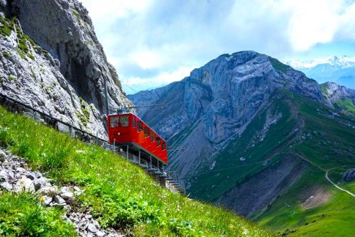 Cesta Vlakem Na Vrch Pilatus