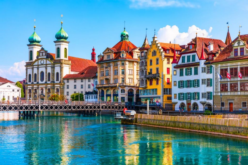 Městečko Lucern, Švýcarsko