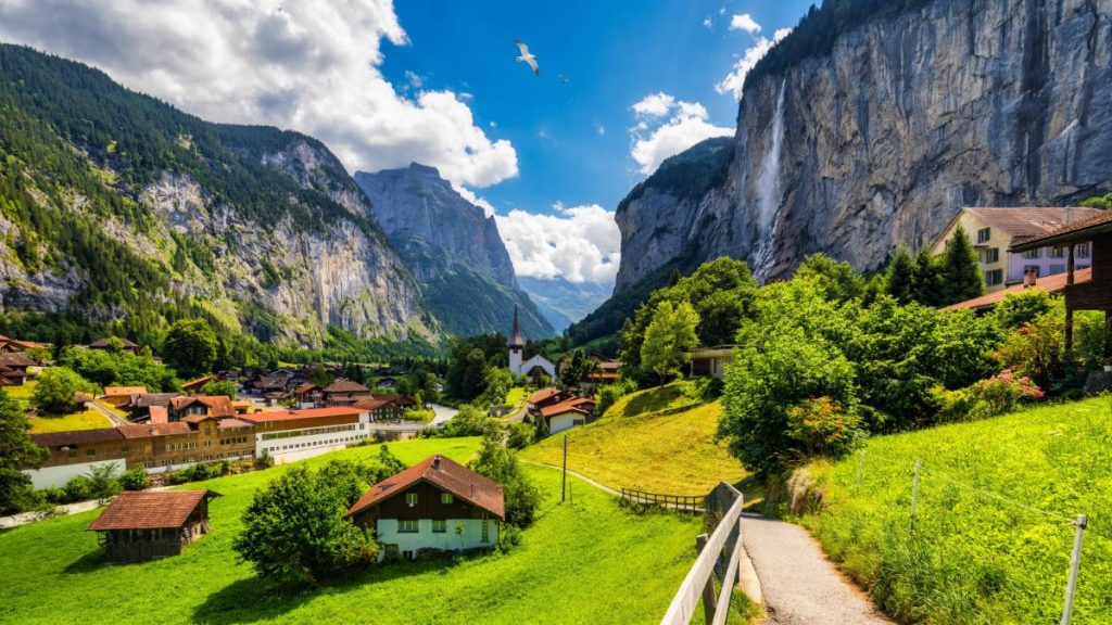 údolí Lauterbrunnen, Švýcarsko