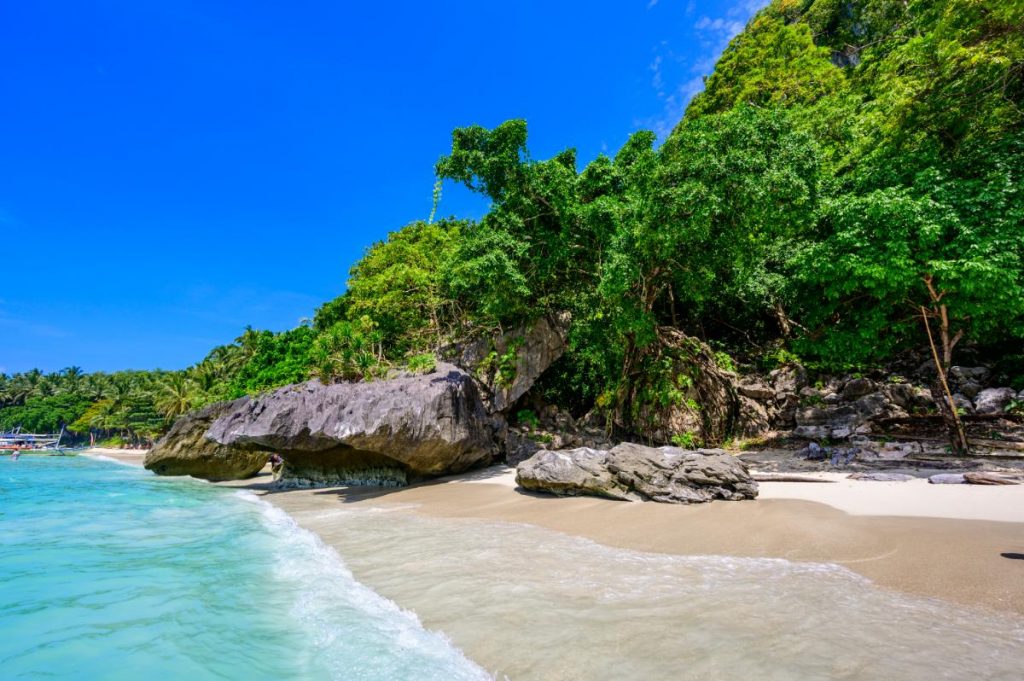 Pláž Papaya, El Nido, Palawan, Filipíny