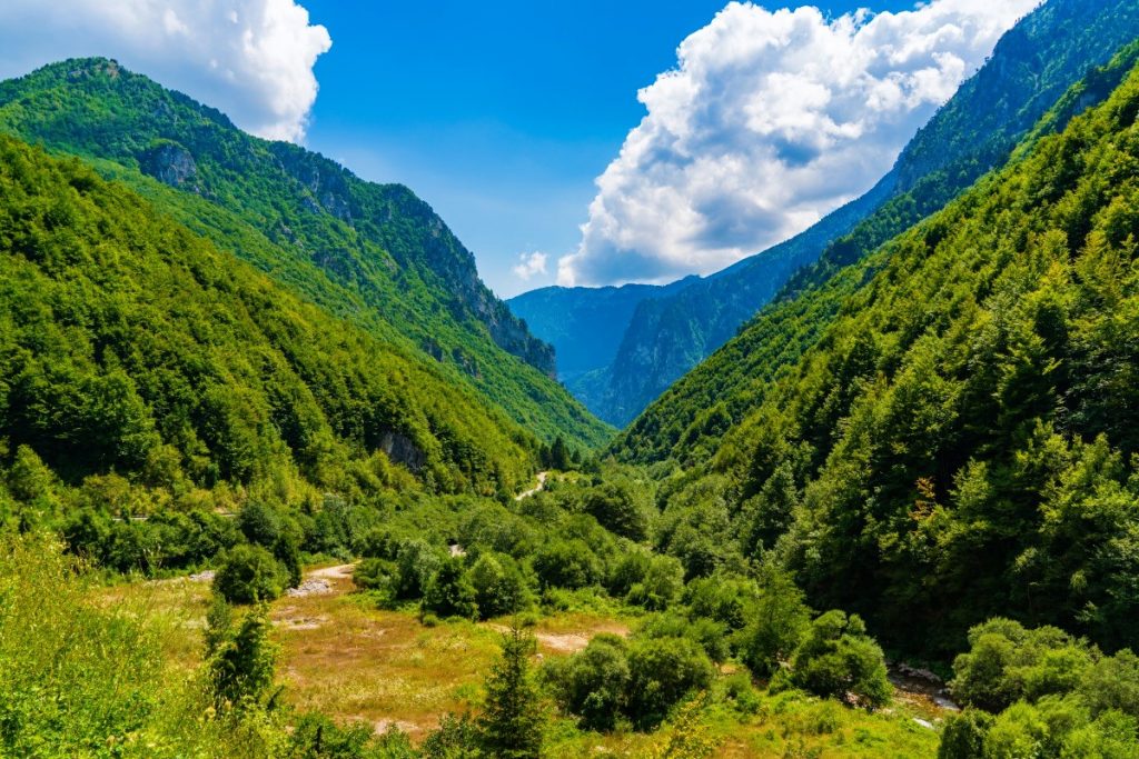 Rugovská soutěska v Kosovu