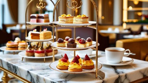 Dezerty servírované během tradičního hight tea