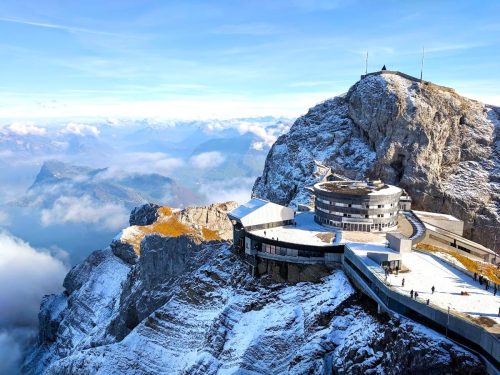 Výhled z hory Pilatus