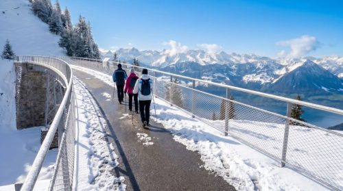 Pohodové trasy okolo vrcholku hory Rigi svými nádhernými výhledy překvapí i zkušené cestovatele